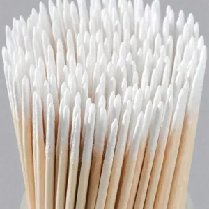 100pcs Disposable Ultra Small Double-Ended Swabs, Non-Shedding Micro Brush For Eyelash Extension Glue Removal Tool