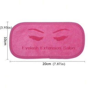 1pc Hot Pink Forehead Band Eyelash Pad for Reusable Eyelash Extension Tool