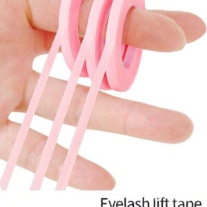 2 Pink Rolls Eyelash Lift Tape Lash Extension Perm Tools Eyelash Lifting Kit False Eyelashes Tool Breathable Tape Isolation Medical Tape Hypoallergenic Eyelash Shop Makeup Tools 4mm*9m