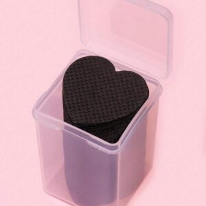 200pcs Heart Shaped Lint-Free Nail Wipes, Nail Polish Removal Pads Eyelash Extension Wipes