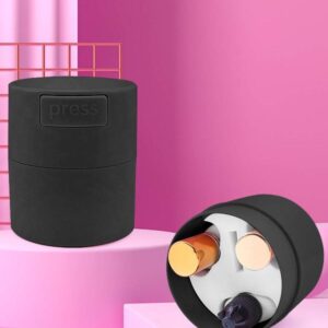 1 Pc Black Eyelash Glue Storage Container Adhesive Sealed Jar Glue Organizer Box Lash Extension Tool