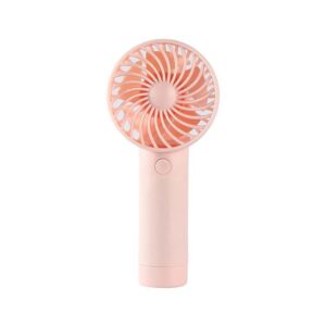 1Pc Pink Fan, 3 Speed Mini USB Fan, 500mAh Rechargeable Battery Fan